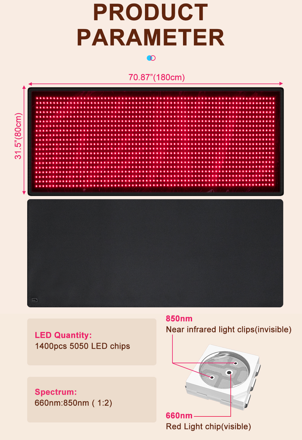 Red Therapy Light Mat Pad